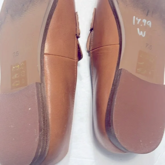 Madewell Tan Leather Loafers - Picture 7 of 9